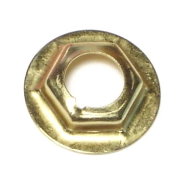 Midwest Fastener Lock Nut, 1/8", Brass, 10 PK 64612 - main